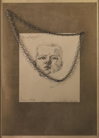 Michelangelo Pistoletto(Biella 1933)IO SONO CATENAtecnica mista su carta...
