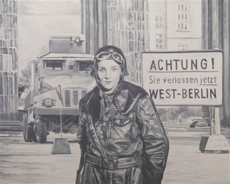 Gina Marco Montesano(Torino 1949)EIN MINNETRAUM IN BERLINolio su tela, cm...
