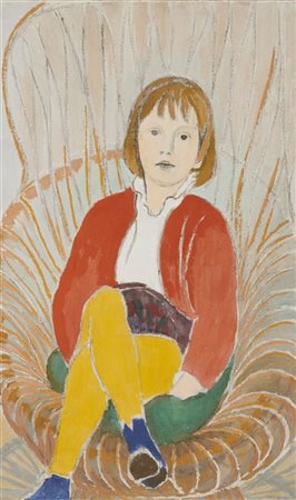 Francesco Menzio "Fanciulla" 
olio su tela
cm 100x60
Firmato in basso a destra