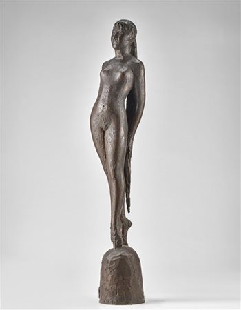 Giacomo Manzù "Passo di danza" 1954
scultura in bronzo
cm 84,5x14
Fonderia MAF,