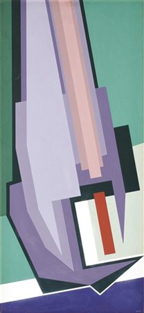 Gualtiero Nativi "Studio" 1983
tempera su tela applicata su tavola
cm 85,3x39,5