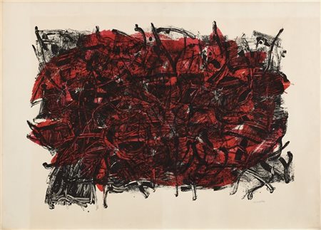 JEAN PAUL RIOPELLE "Feuilles III" (1967)
litografia a colori
cm 74,5x103
Firmata
