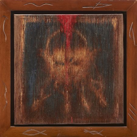 Omar Galliani "Patmos" 1988
olio su tela
cm 45x45
Firmato, titolato e datato 198