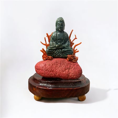  
Piccolo Buddha seconda metà XX sec.
 10 x 7 cm