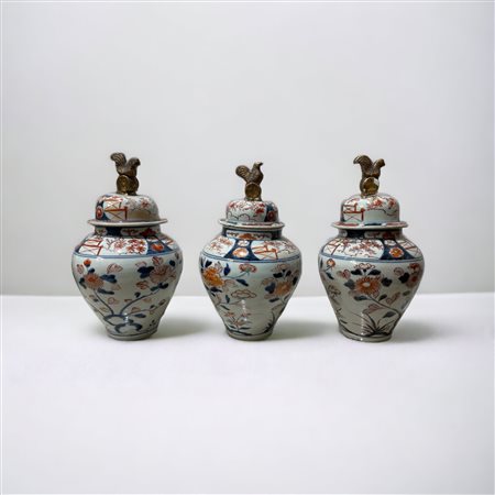  
Set di tre potiches 
 30 x 7 cm