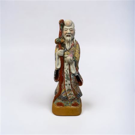  
Figura di saggio orientale Cina, meta XX secolo
 52 H cm