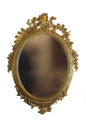  
Specchiera ovale Seconda metà XIX secolo
 84 x 68 cm