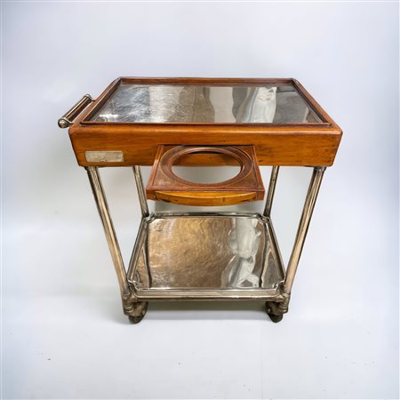  
Fratelli Calderoni - Carrello portavivande 1940 ca.
 cm. 88 x 100 x 55