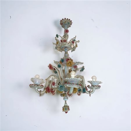  
Grande Lampadario in vetro di Murano metà XX secolo
 140 x 100 cm