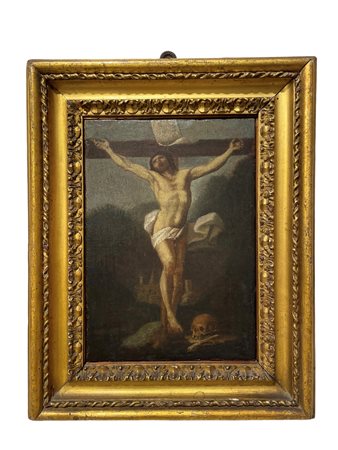  
Scuola Emiliana - Crocifissione fine XVII - inizi del XVIII secolo
Olio su tela cm 25 x 18