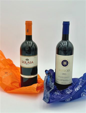  
Tenuta San Guido, Sassicaia - Marchesi Antinori, Solaia 2015
Italia-Toscana 0,75