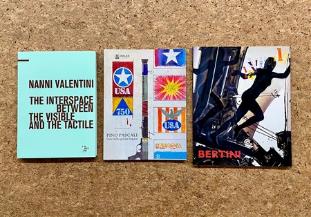 NANNI VALENTINI, PINO PASCALI E GIANNI BERTINI - Lotto unico di 3 cataloghi