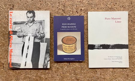 PIERO MANZONI - Lotto unico di 3 cataloghi