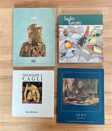 ARTISTI ITALIANI DEL DOPOGUERRA - Lotto unico di 4 cataloghi