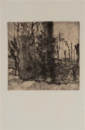 Luigi Bartolini (Cupramontana 1892-Roma 1963)  - L'Eremo dei frati bianchi, 1963