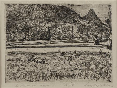 Luigi Bartolini (Cupramontana 1892-Roma 1963)  - La strada del cacciatore, 1958