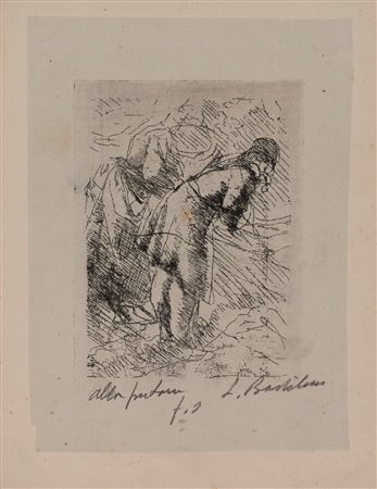 Luigi Bartolini (Cupramontana 1892-Roma 1963)  - Alla fontana