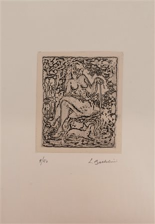 Luigi Bartolini (Cupramontana 1892-Roma 1963)  - Donna con gatto