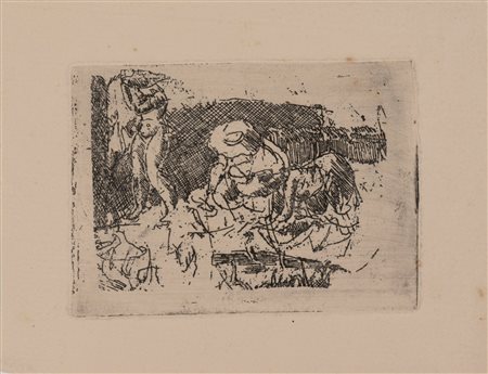 Luigi Bartolini (Cupramontana 1892-Roma 1963)  - Le mondine