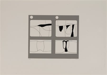 Alberto Burri (Città di Castello 1915-Nizza 1995)  - Lettere, 1969