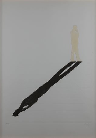 Mario Ceroli (Castel Frentano 1938)  - Ritratto con ombra