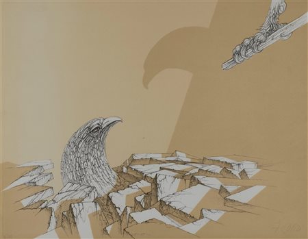 Fabrizio Clerici (Milano 1913-Roma 1993)  - Rapace