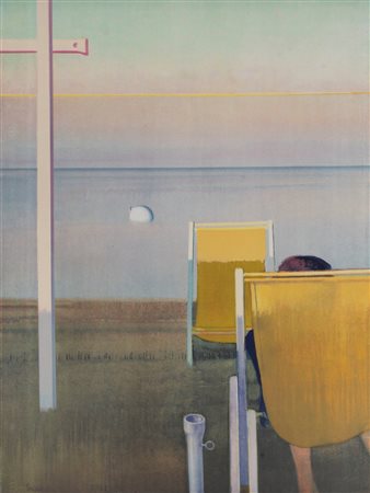 Leonardo Cremonini (Bologna 1925-Parigi 2010)  - Sulla riva