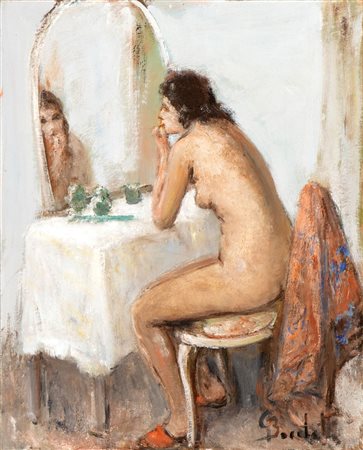 GAETANO BOCCHETTI (Napoli 1888-1990), Nudo femminile che si specchia