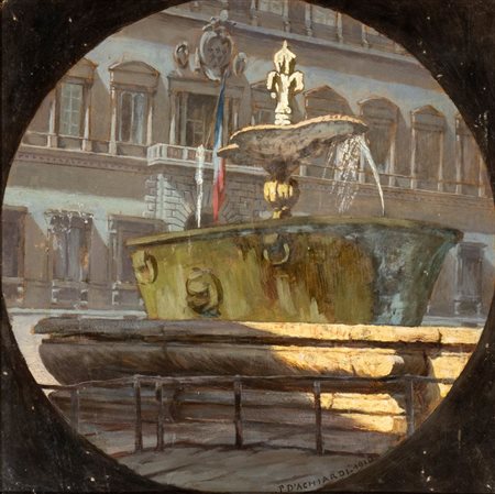 PIETRO D'ACHIARDI (Pisa 1879-Roma 1940), Fontana di Piazza Farnese, Roma