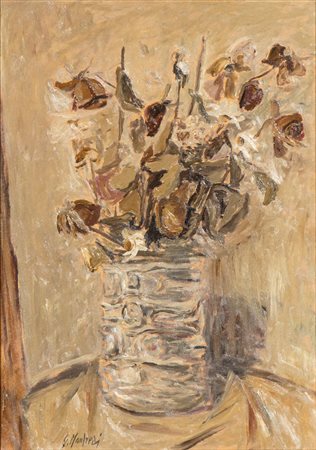 GIUSEPPE MANFREDI (Seravezza 1934-Montecatini Terme 1987), Vaso di fiori