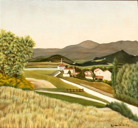RICCARDO FRANCALANCIA (Assisi 1886-Roma 1965), Paesaggio Gallese