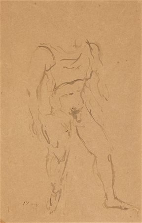 FILIPPO DE PISIS (Ferrara 1896-Brugherio 1956), Nudo maschile