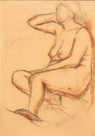FRANCO FRANCESE (Milano 1920-1996), Nudo femminile seduto
