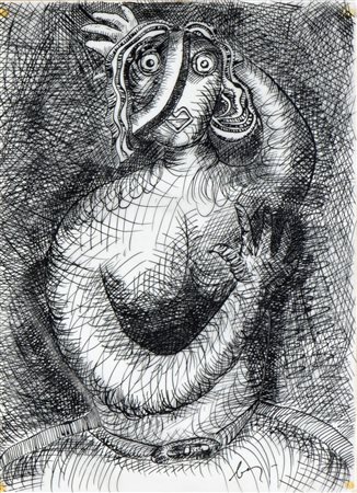 ENRICO BAJ (Milano 1924-Vergiate 2003), Senza titolo