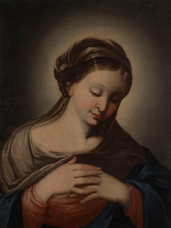 Scuola romana, secolo XVIII - Vergine in preghiera