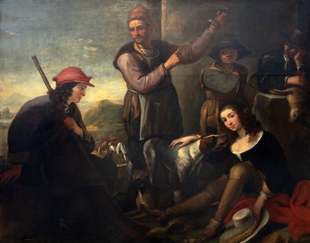 Artista fiammingo attivo in Italia settentrionale, secolo XVII - Il ritorno dalla caccia