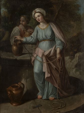 Scuola emiliana, secolo XVII - Rebecca al pozzo