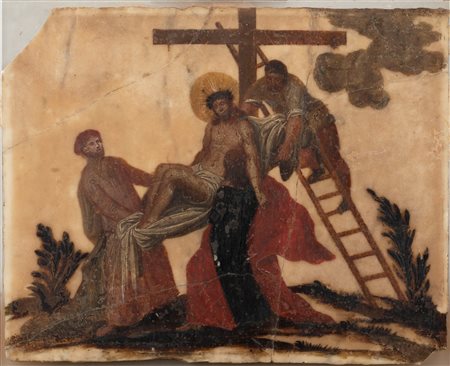 Scuola italiana, secolo XVII - Deposizione dalla Croce