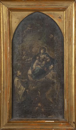 Scuola italiana, secolo XVIII - Madonna con Bambino e Santi