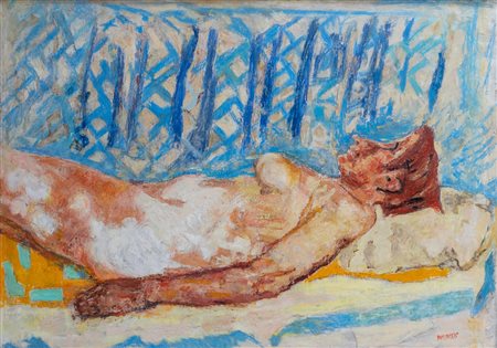 PIRANDELLO FAUSTO (1899 - 1975) - Nudo di donna rossa.