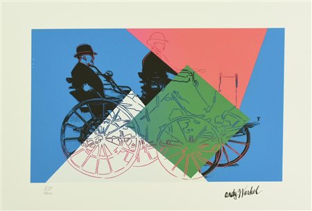 D'apres Andy Warhol MERCEDES MOTOR COACH fotolitografia su carta, cm 35x43;...