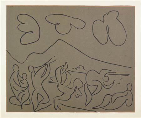 After Pablo Picasso SENZA TITOLO fotolitografia su carta, cm 21,5x28