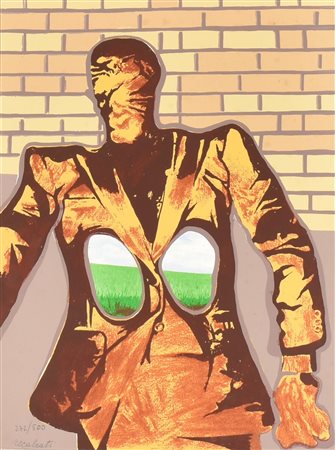 Antonio Recalcati SENZA TITOLO serigrafia su carta, cm 40x30; es 272/500 firma