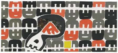 GIUSEPPE CAPOGROSSI 1900 - 1972 SUPERFICIE 424 signed, titled and dated 1961,...