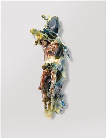 LUCIO FONTANA 1899 - 1968 CROCIFISSO (O CRISTO) signed with monograms on the...