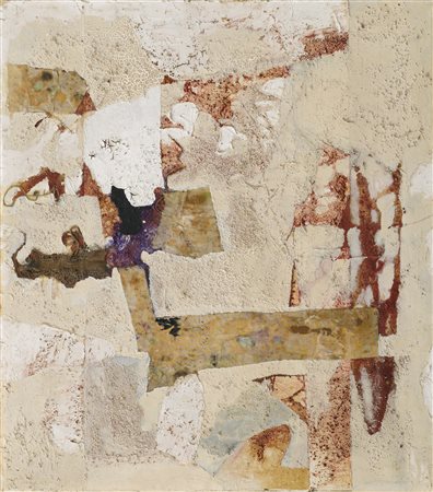 ALBERTO BURRI 1915 - 1995 SENZA TITOLO signed and dated 52 on the reverse....