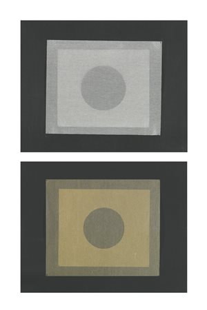 FRANCESCO LO SAVIO 1935 - 1963 DUE FILTRI mixed media on contact paper....