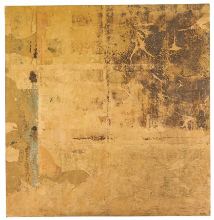 MIMMO ROTELLA 1918-2005 GEOGRAFIA DEL MURO signed, signed and dated 1960 on...