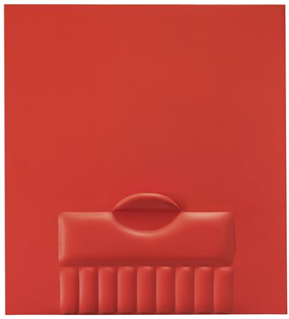 AGOSTINO BONALUMI 1935-2013 ROSSO signed and dated 65 on the reverse, shaped...