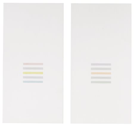 ANTONIO CALDERARA 1903 - 1978 SENZA TITOLO oil on board, diptyc. Executed in...